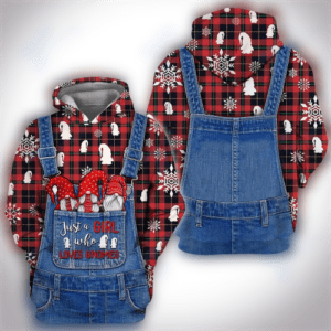 Gnome Christmas Shirt Just A Girl Who Loves Gnomes Christmas Hoodie Gnome Christmas Hoodie 2023