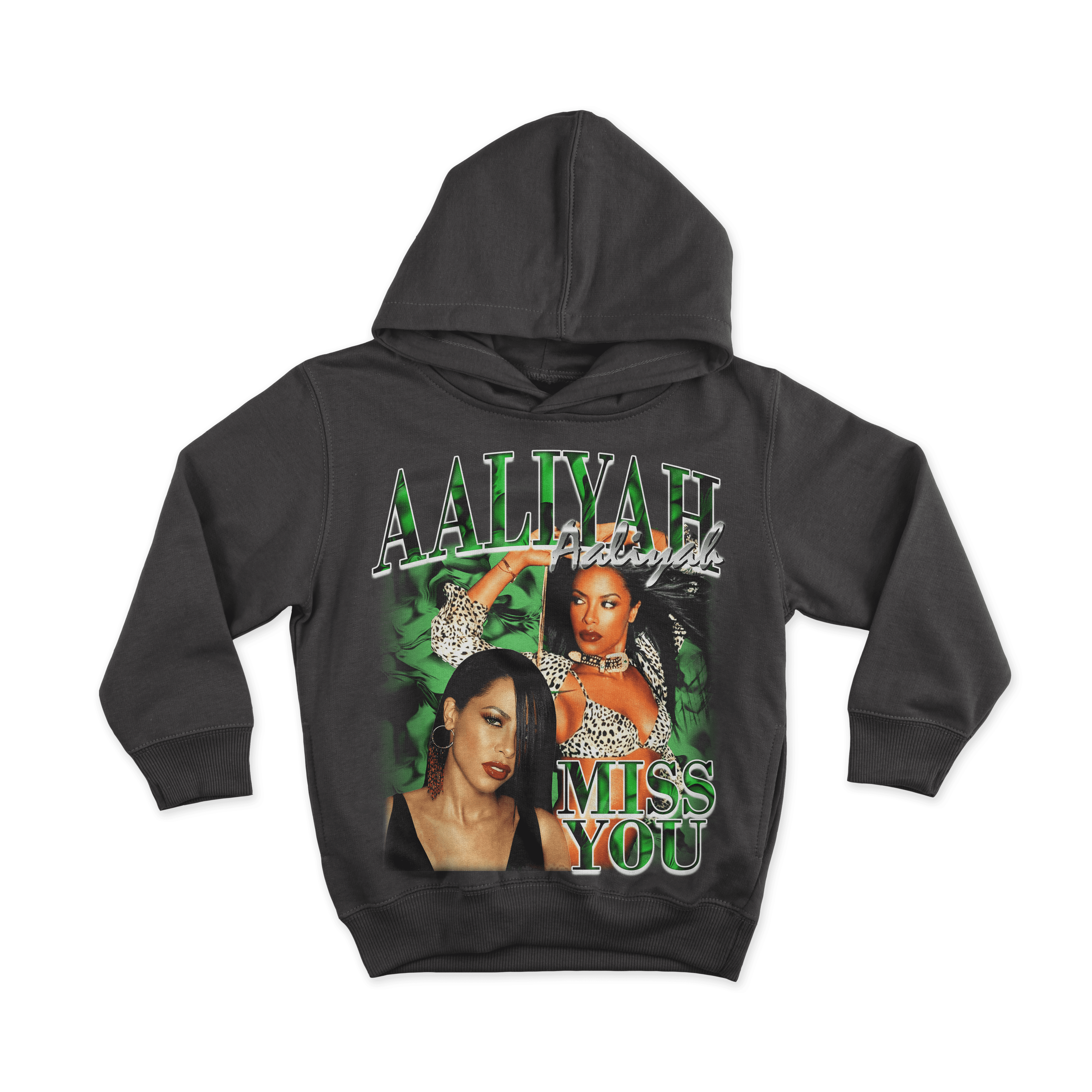 Aaliyah – Vintage Bootleg All Over Print Hoodie