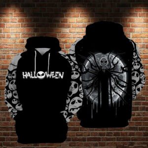 Halloween Hoodie DN Halloween Hoodie Halloween Jack Skellington Slender Man Black Hoodie 2023