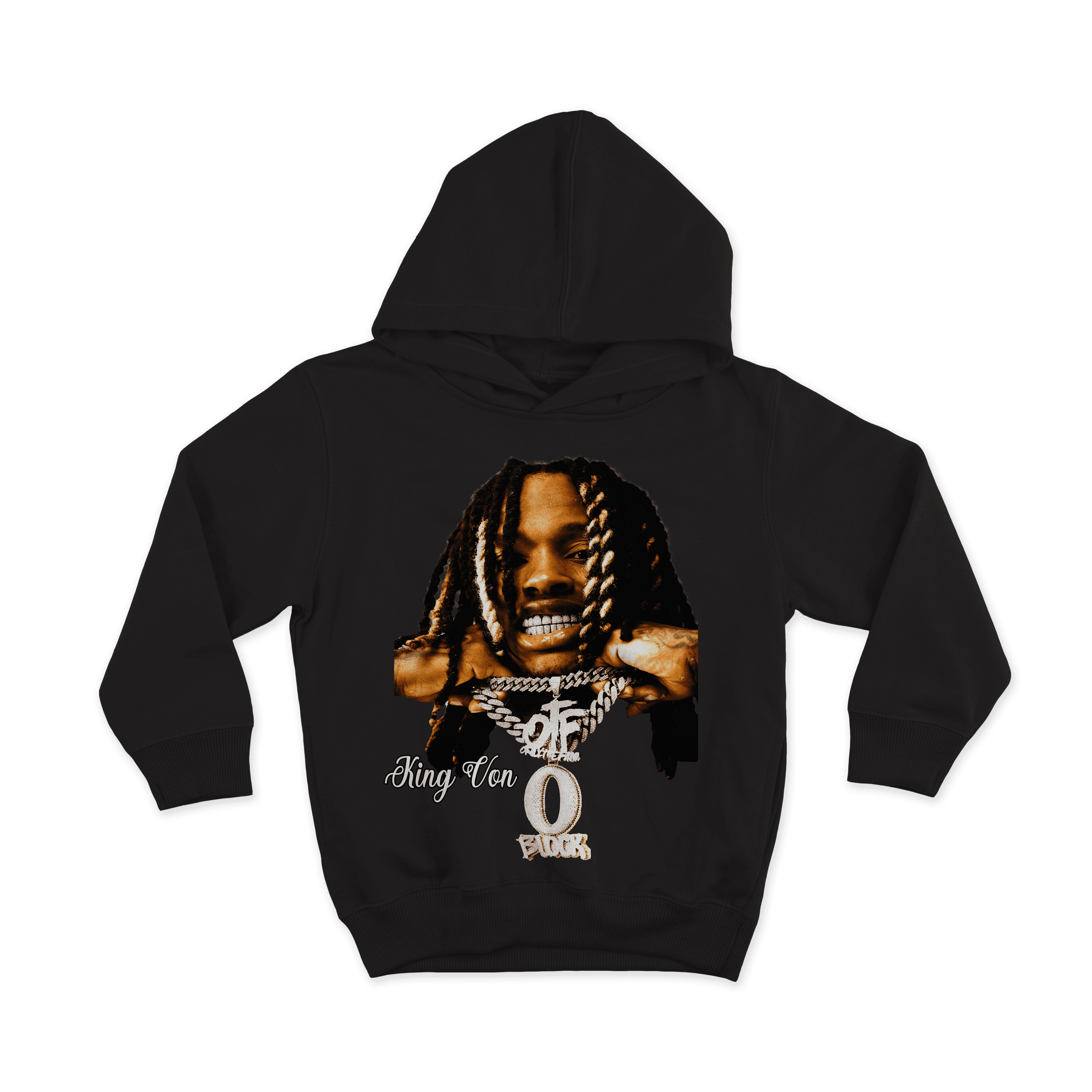 King Von – Vintage Bootleg All Over Print Hoodie