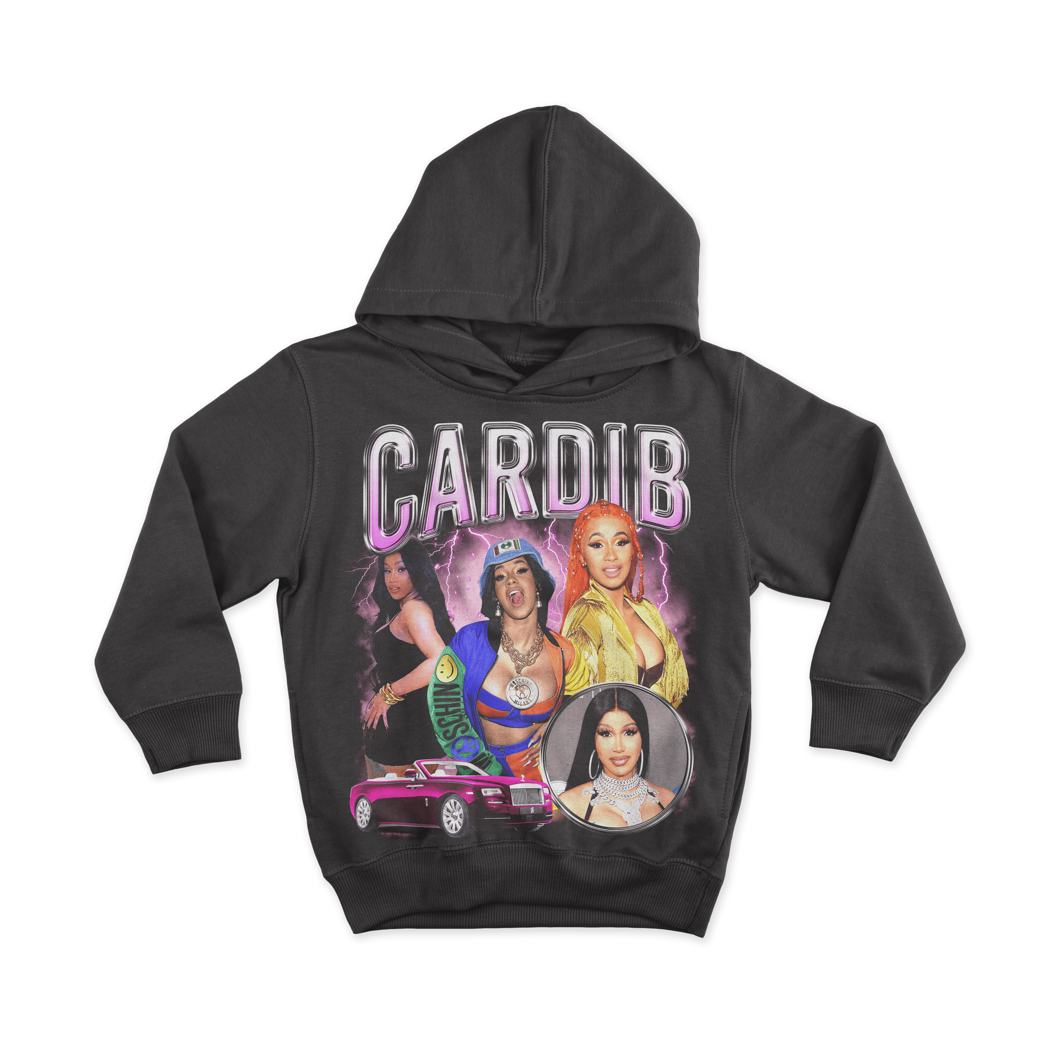 Cardi B – Vintage Bootleg All Over Print Hoodie