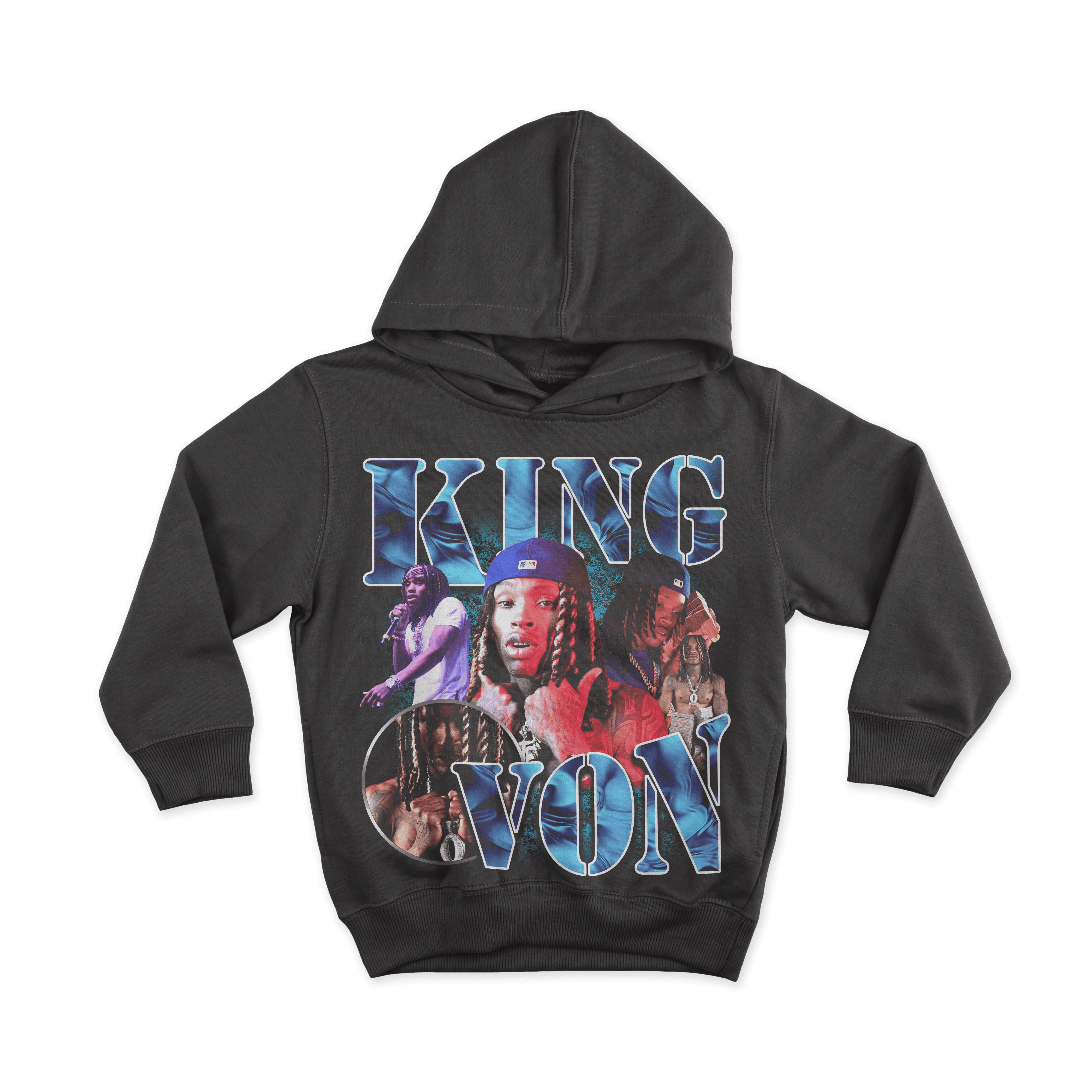 King Von – Vintage Bootleg All Over Print Hoodie