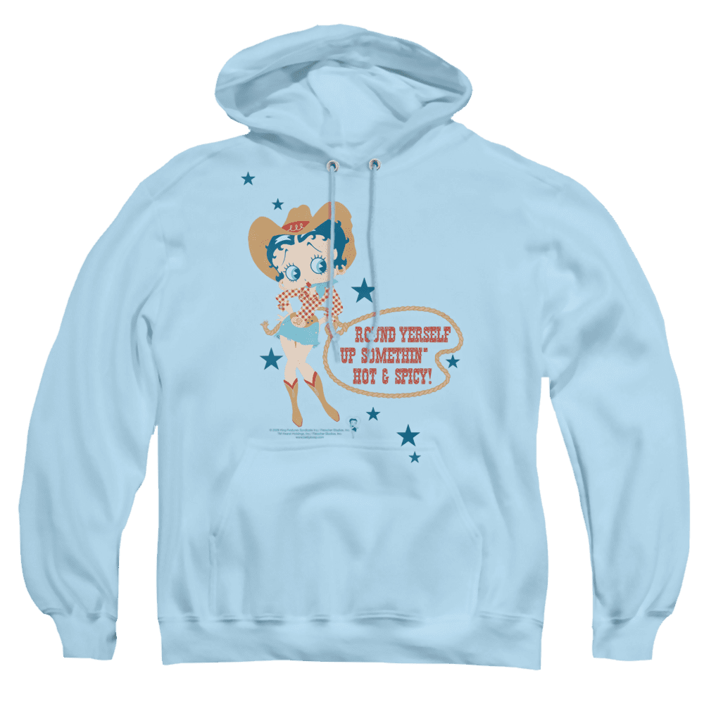 Betty Boop Hot And Spicy Cowgirl – Pullover Hoodie