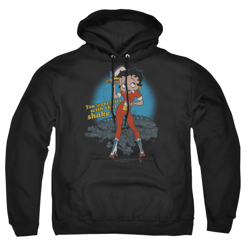 Betty Boop Fries With That – Pullover Hoodie