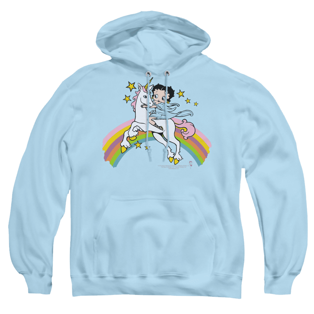 Betty Boop Unicorn & Rainbows – Pullover Hoodie