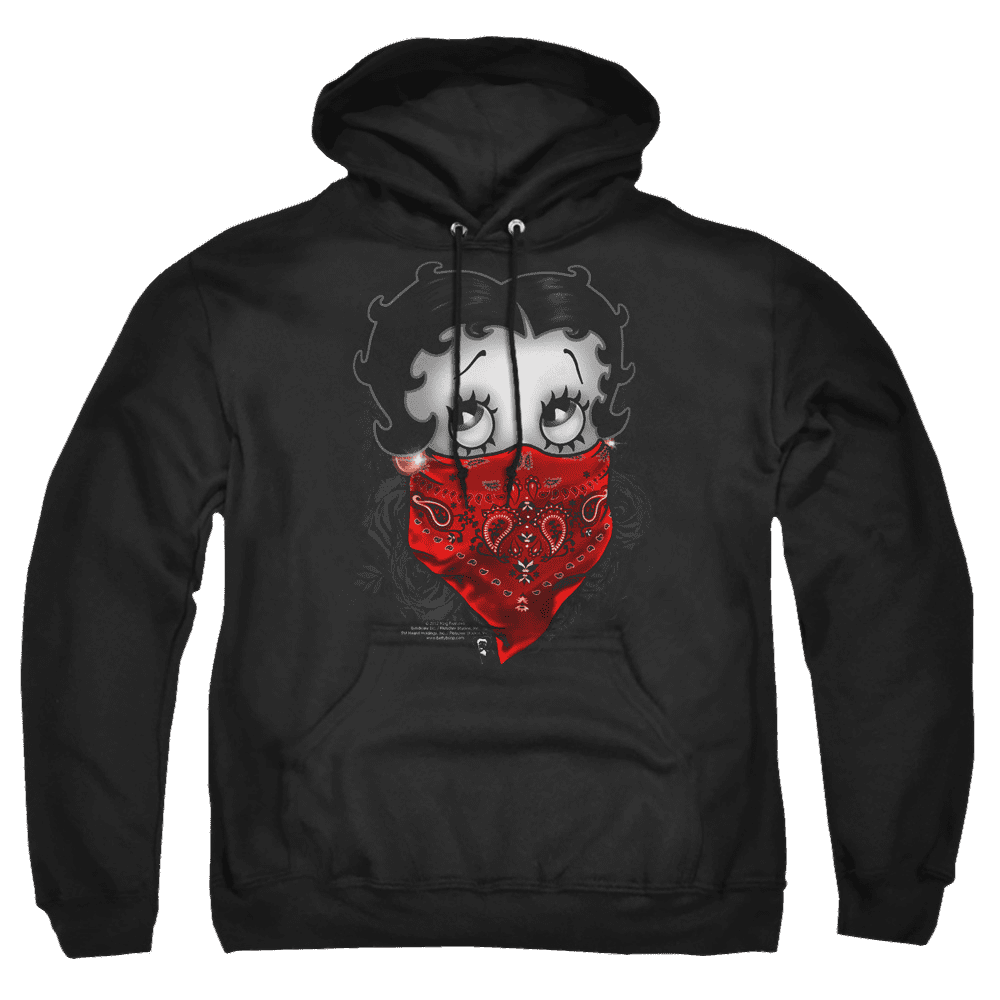 Betty Boop Bandana & Roses – Pullover Hoodie