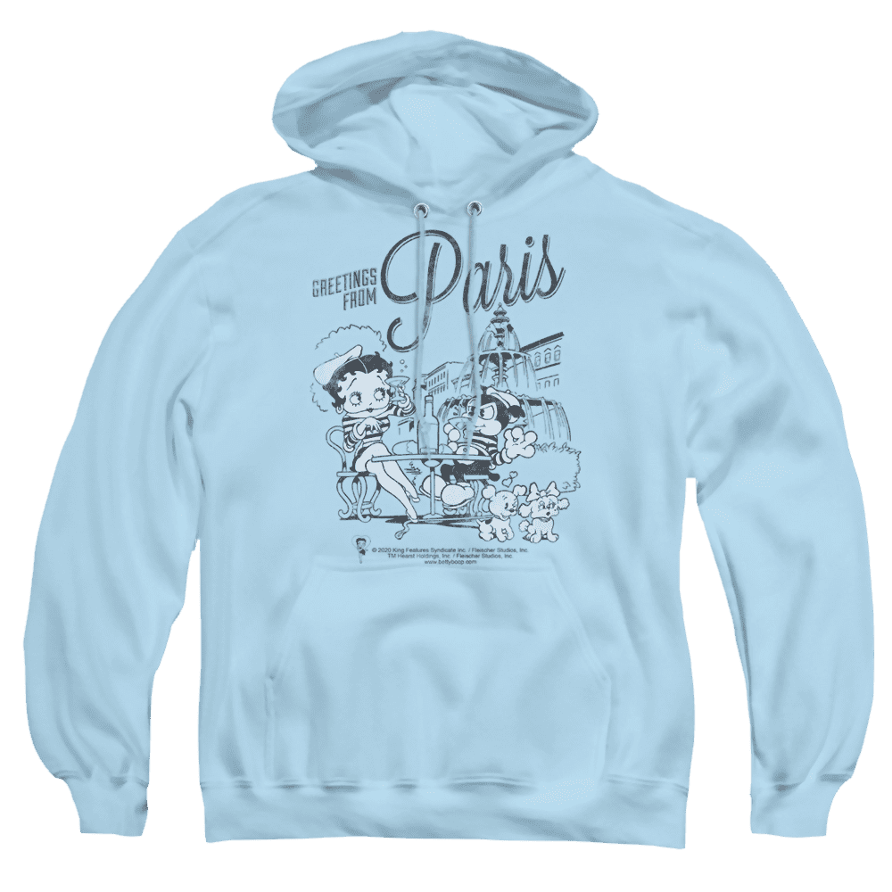 Betty Boop Greetings From Paris – Pullover Hoodie