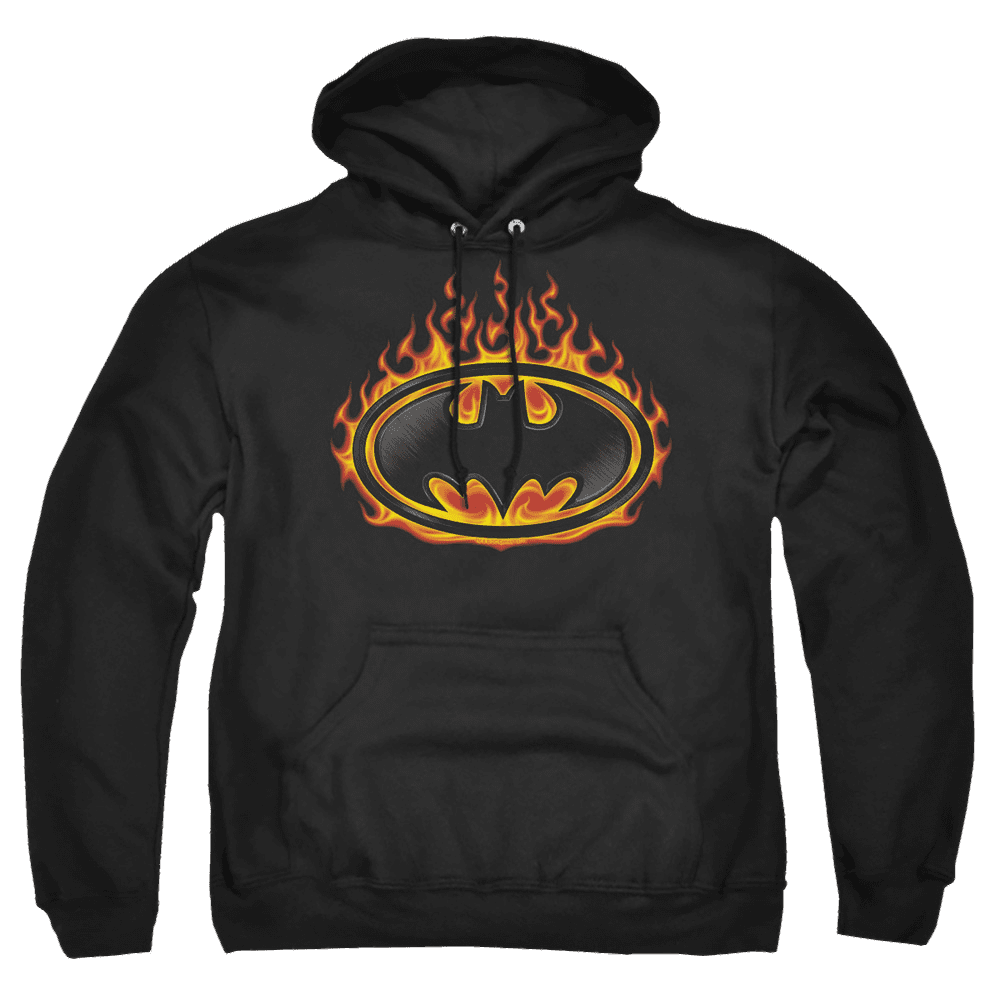 Batman Bat Flames Shield – Pullover Hoodie