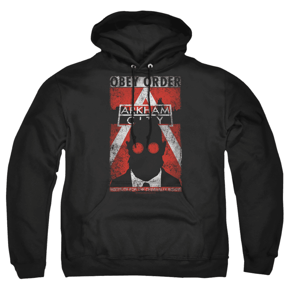 Batman – Arkham Obey Order Poster – Pullover Hoodie