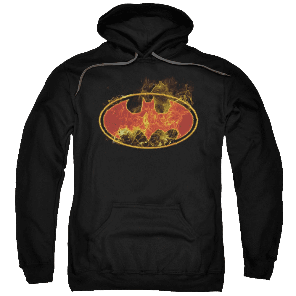 Batman Flames Logo – Pullover Hoodie