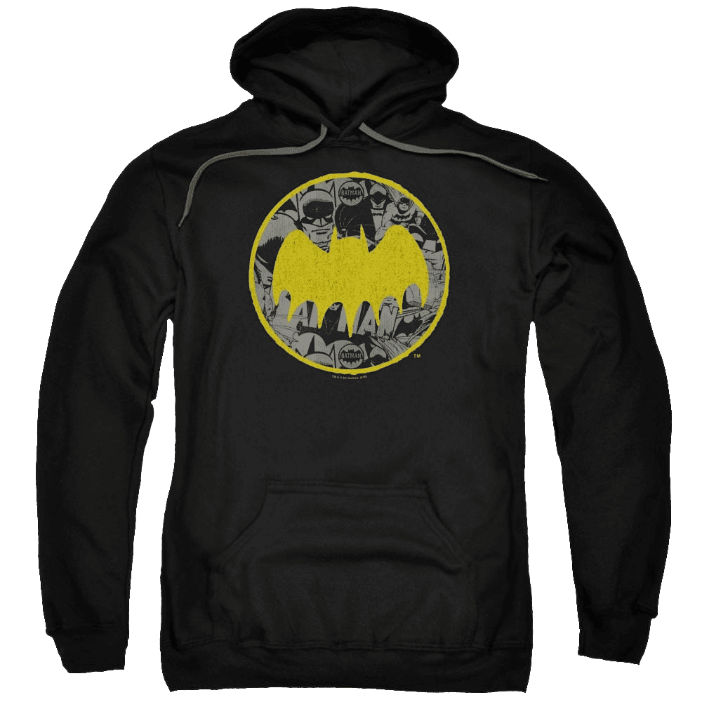 Batman Vintage Symbol Collage – Pullover Hoodie