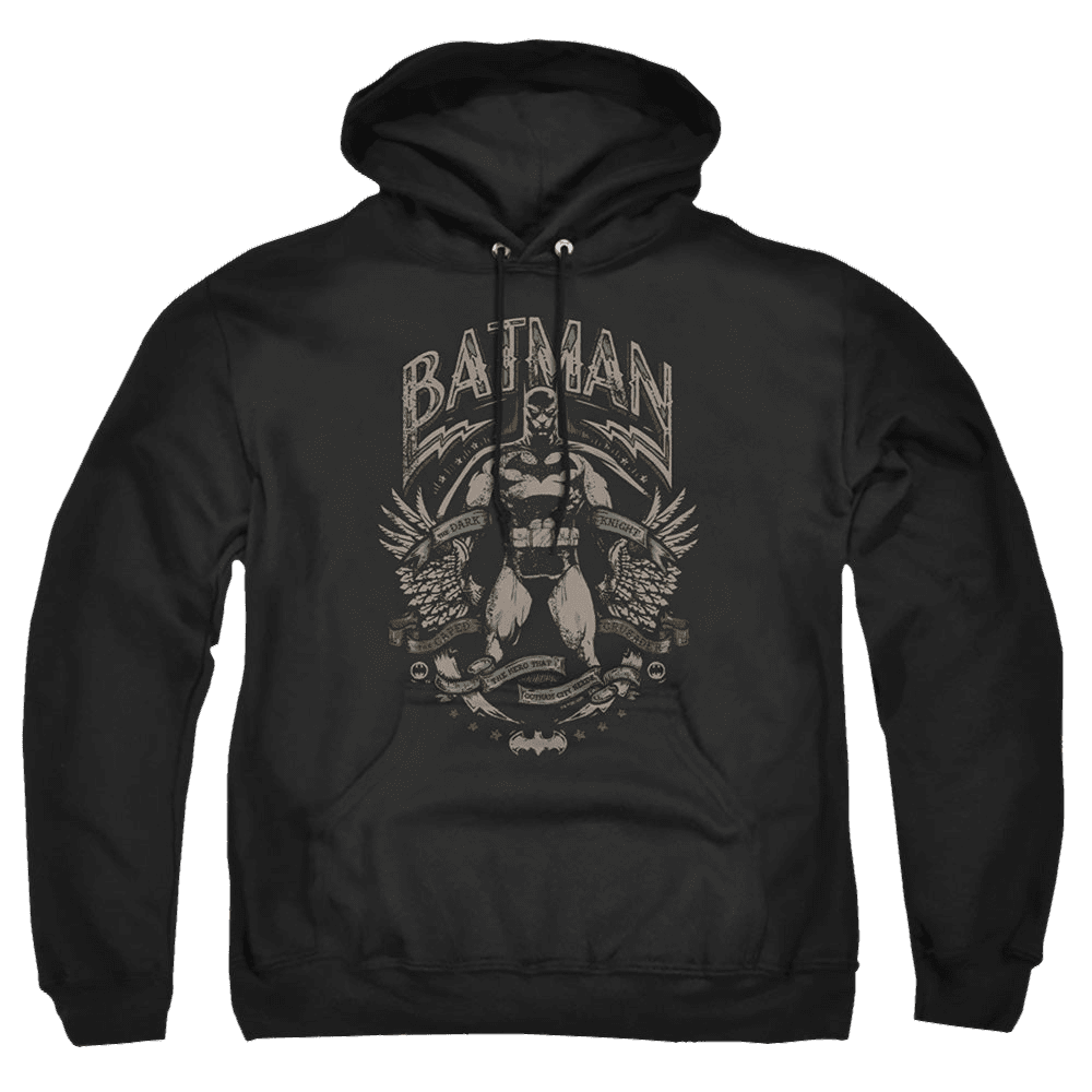 The Batman (2022) Gotham Hero On Black – Pullover Hoodie