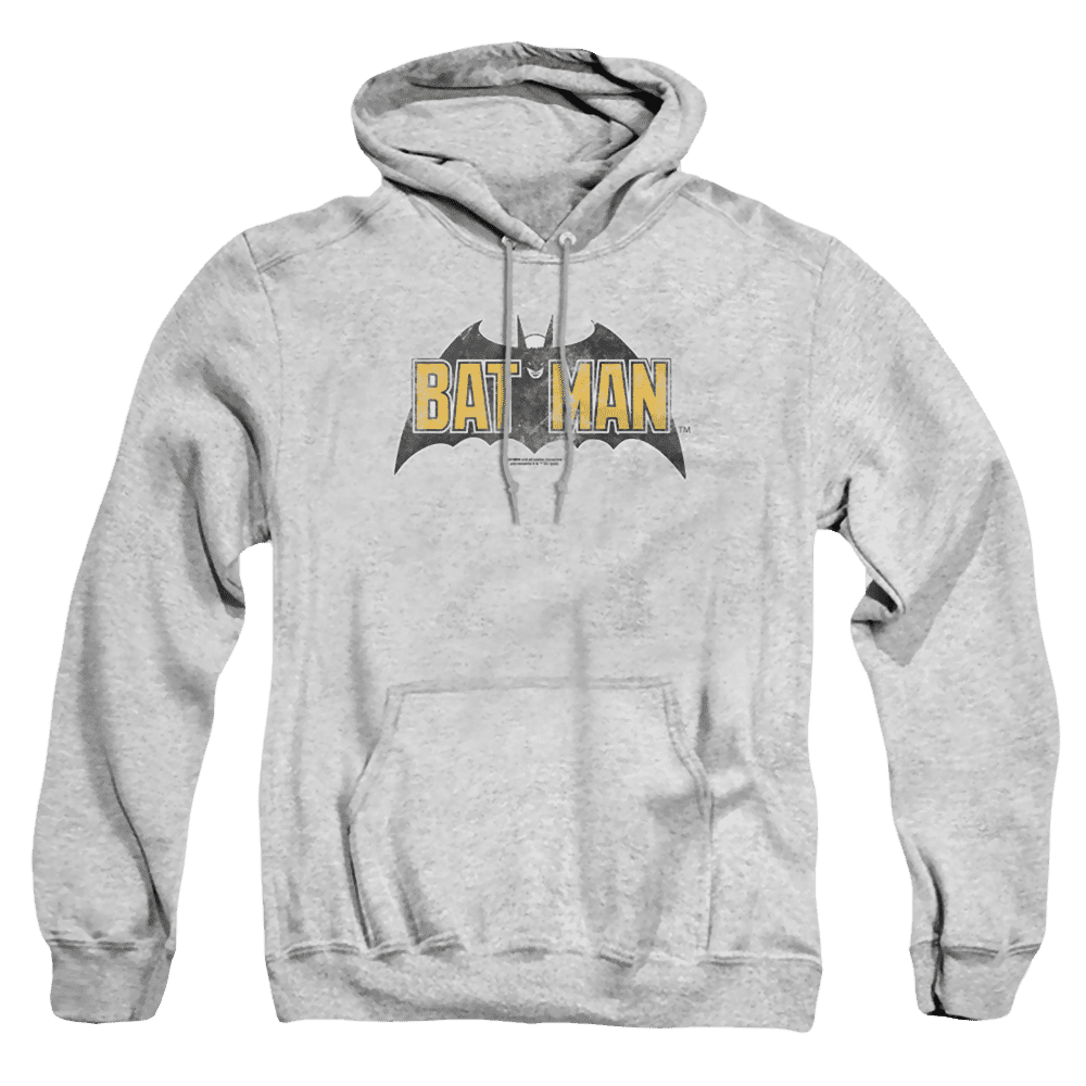 The Batman (2022) Vintage Bat Logo On Gray – Pullover Hoodie