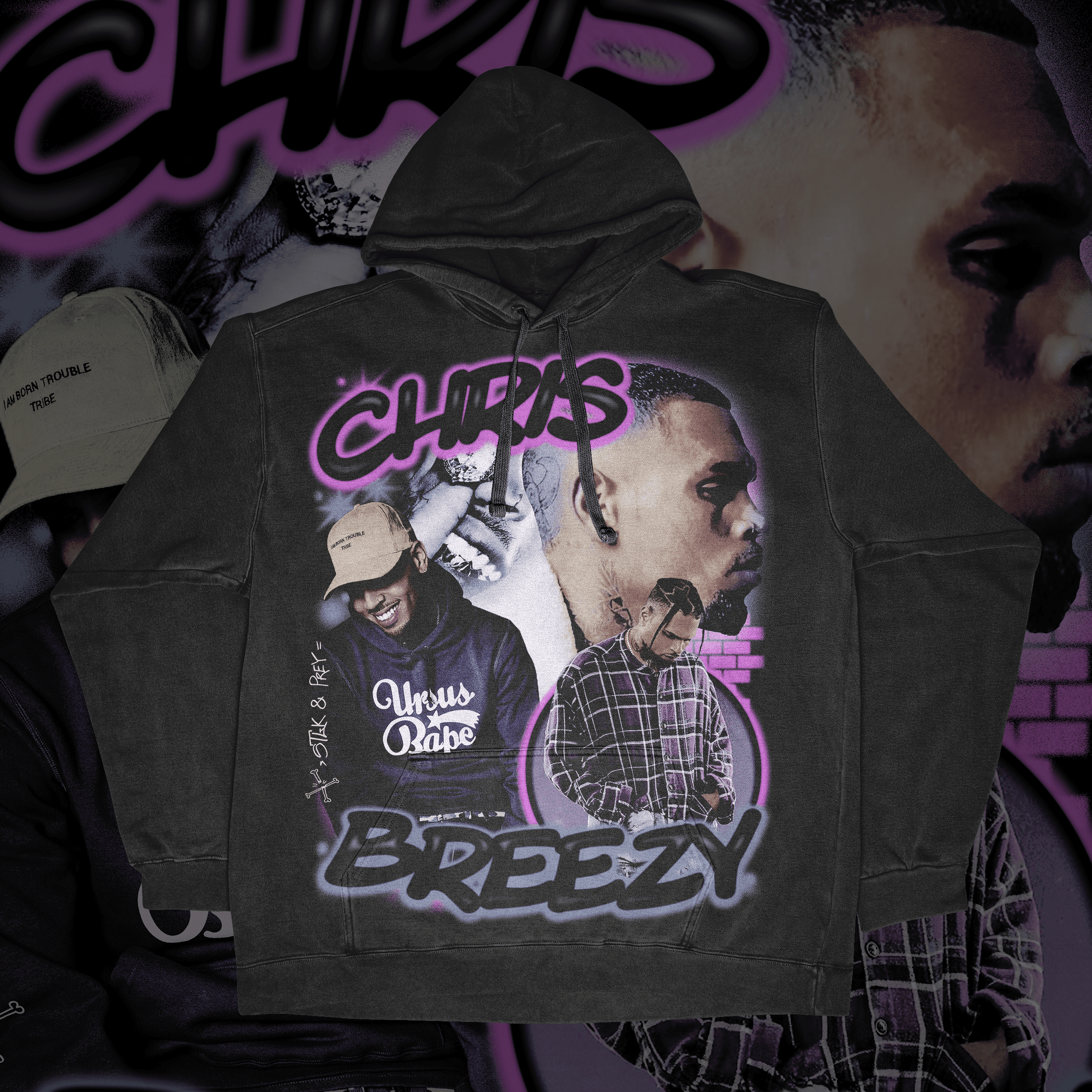 Chris Breezy Hoodie Unisex Fit Graphic Hoodie