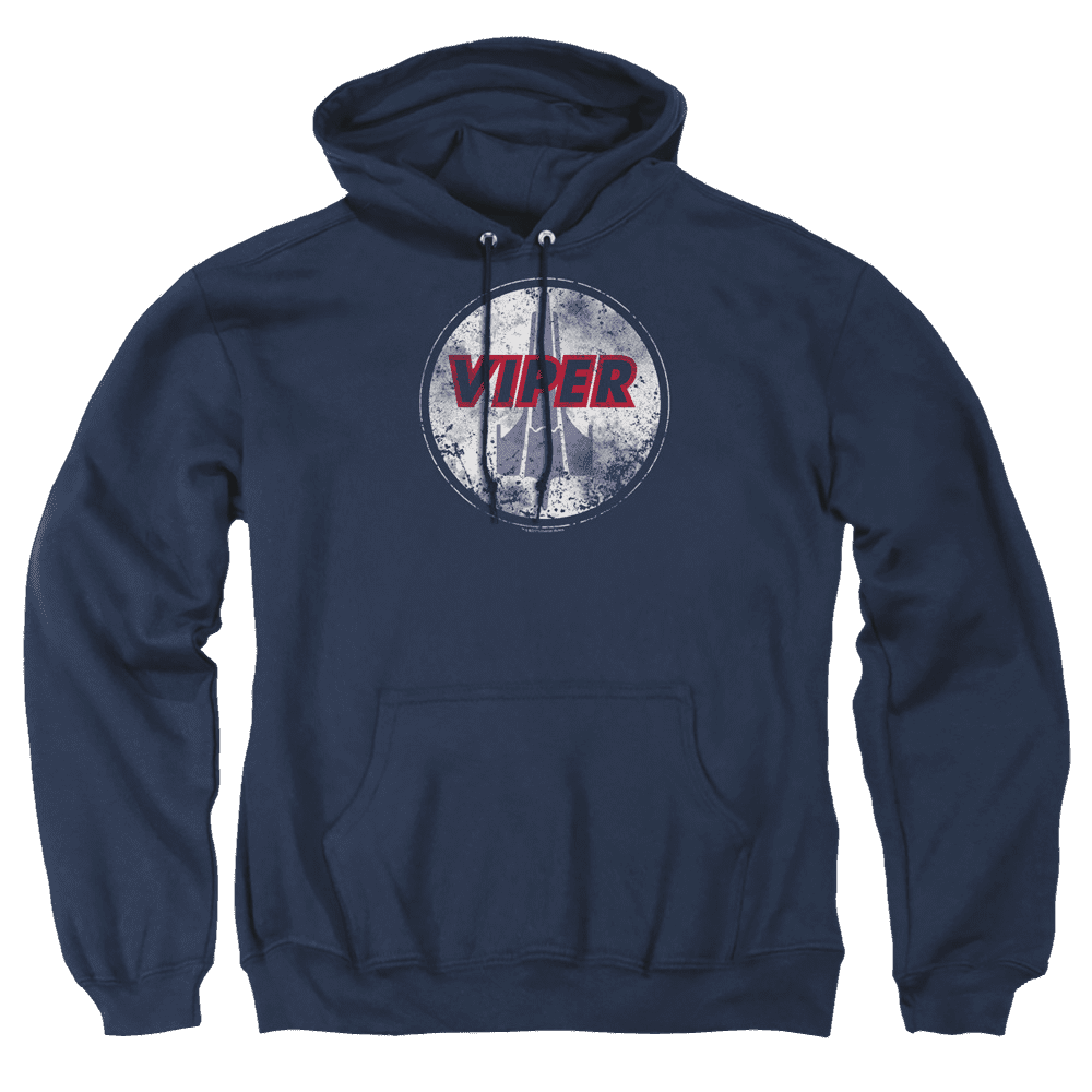 Battlestar Galactica War Torn Viper Logo – Pullover Hoodie