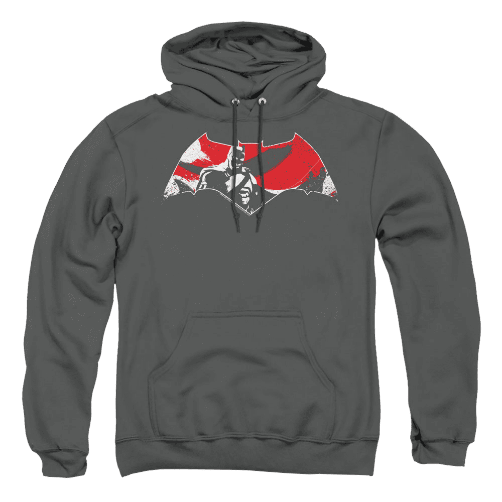 Batman V Superman Armor Splatter Logo – Pullover Hoodie