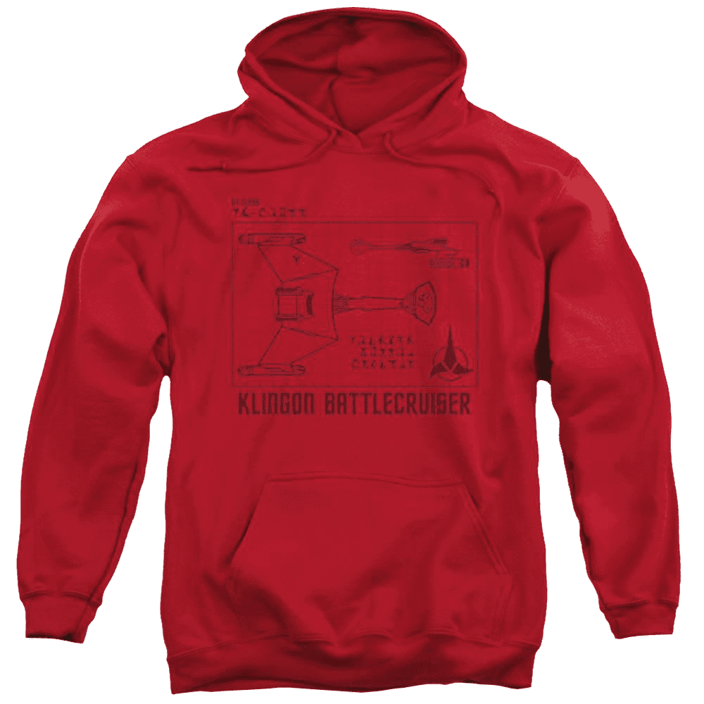 Star Trek D7 Diagram Pullover Hoodie