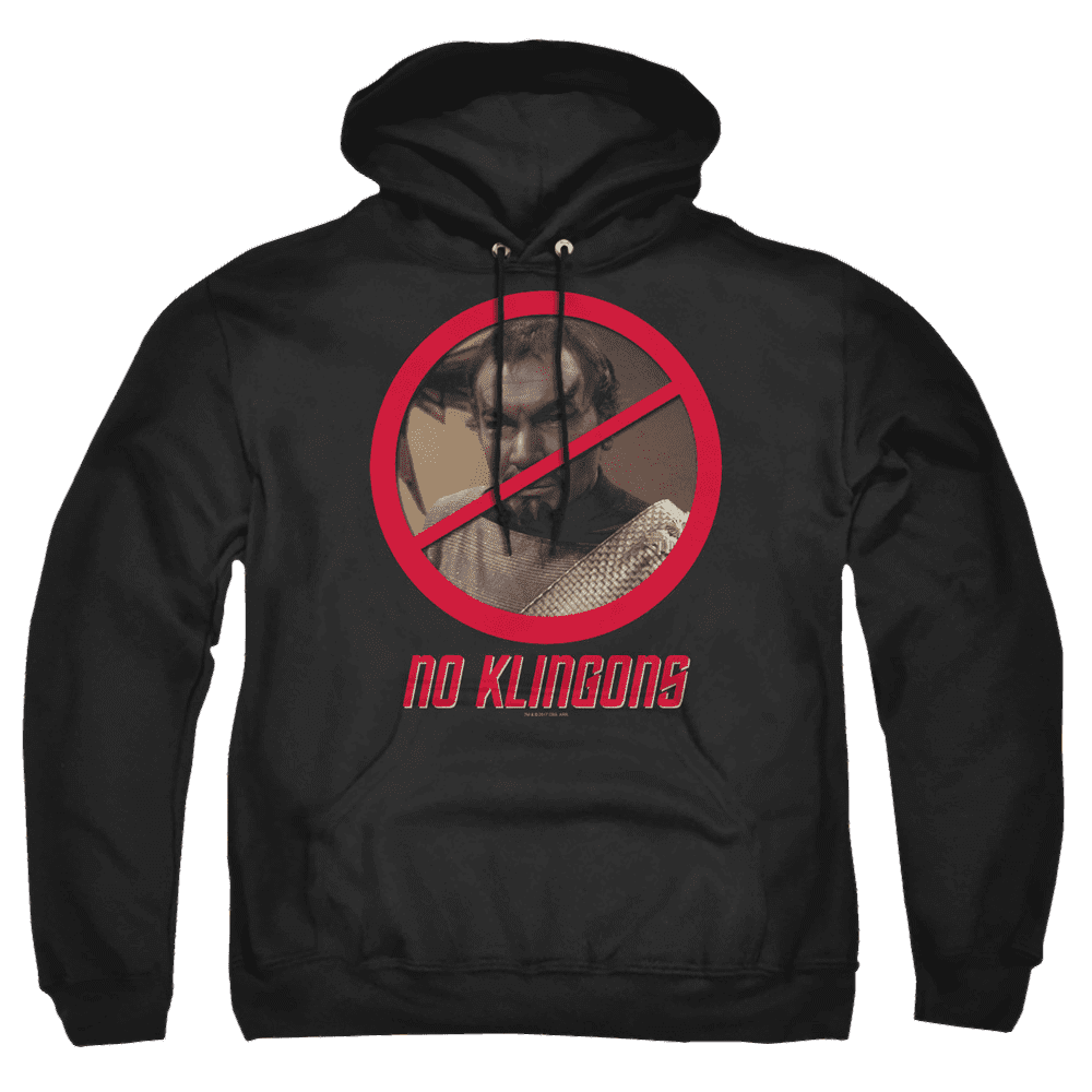 Star Trek No Klingons Pullover Hoodie