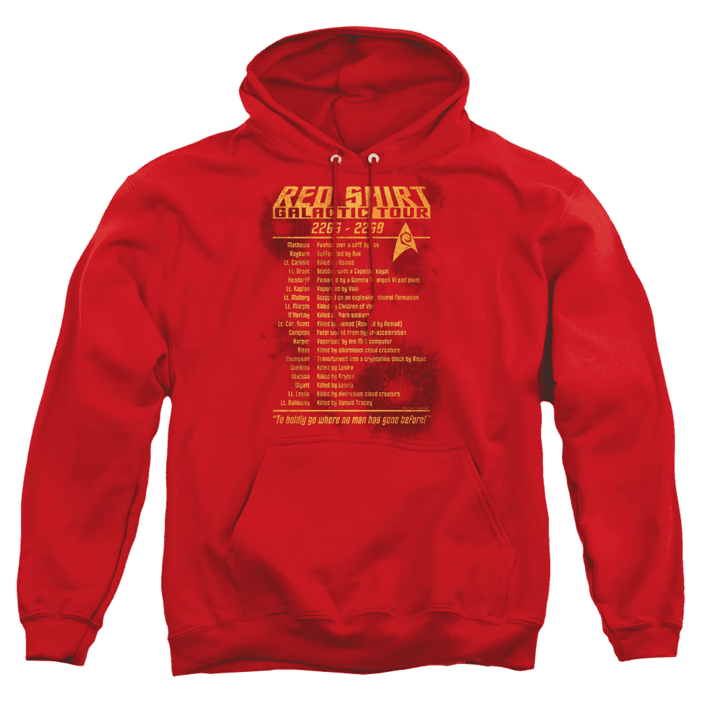 Star Trek Red Shirt Tour Pullover Hoodie