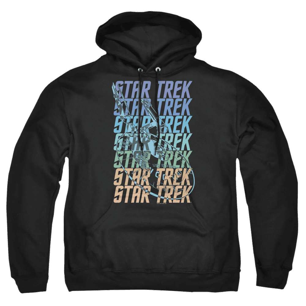 Star Trek Multi Logo Enterprise Pullover Hoodie