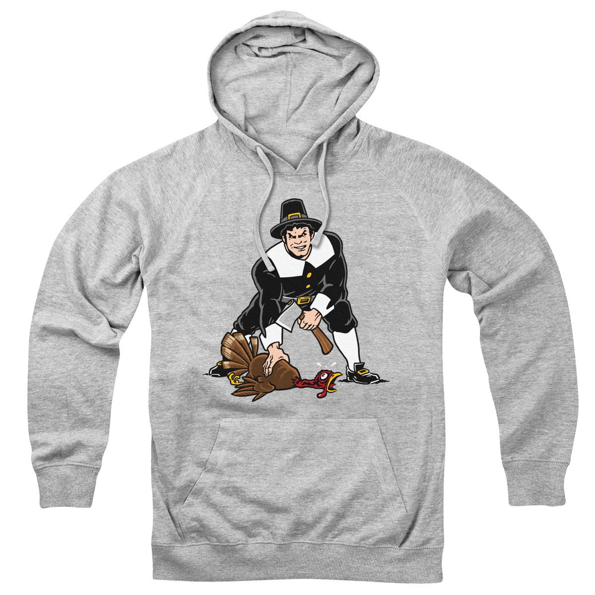 Three Point Stance Thanksgiving Pilgrim Hoodie