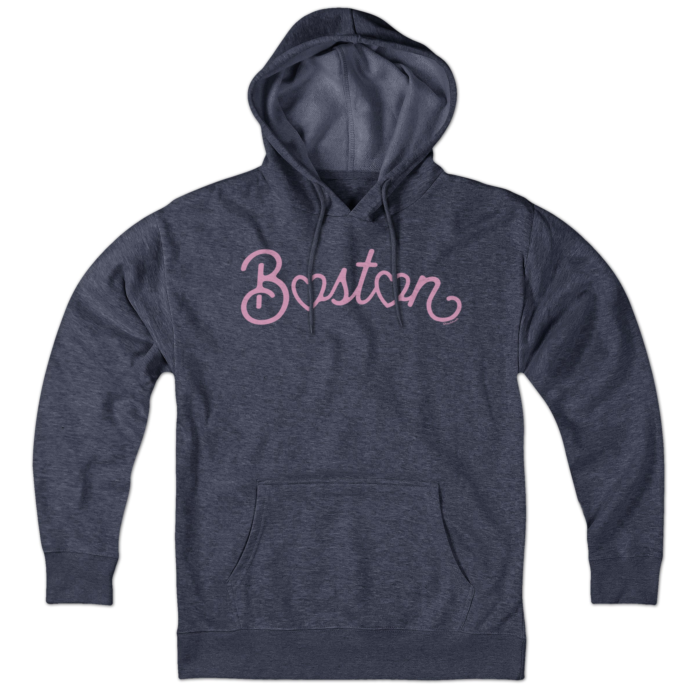 Boston Heart Script Hoodie