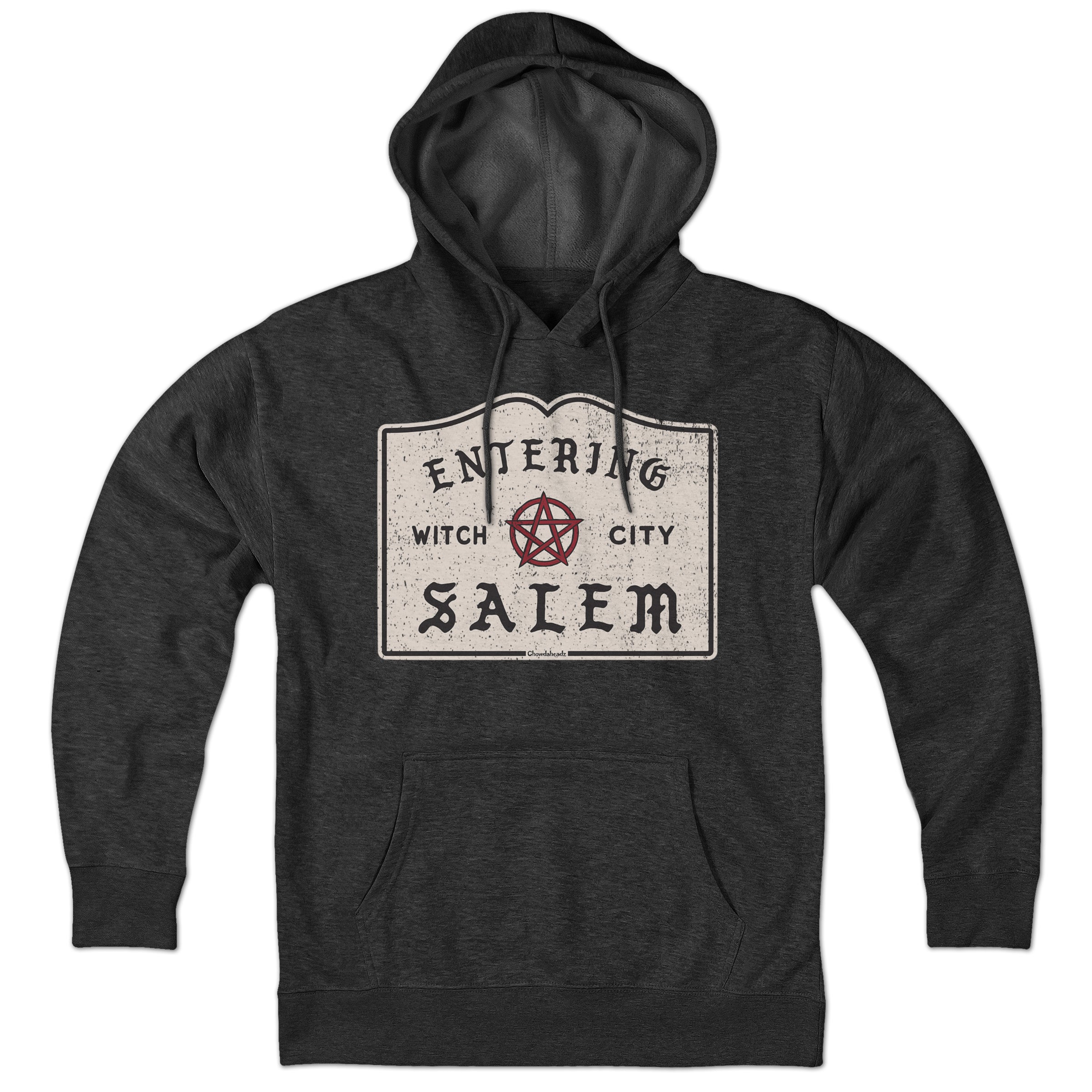 Entering Salem Sign Hoodie