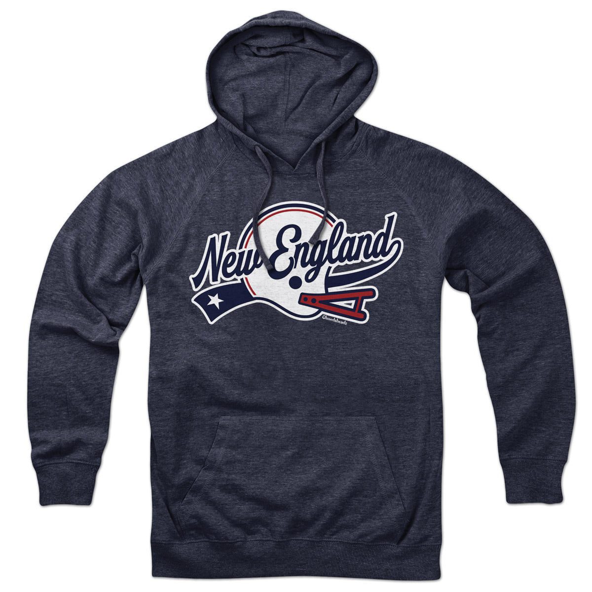 New England Helmet Script Hoodie