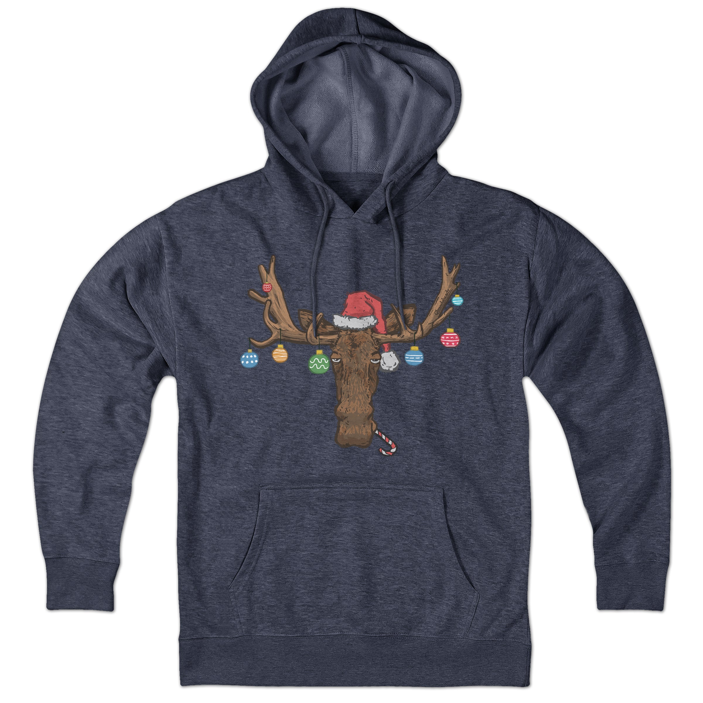 Christmas Moose Ornaments Hoodie