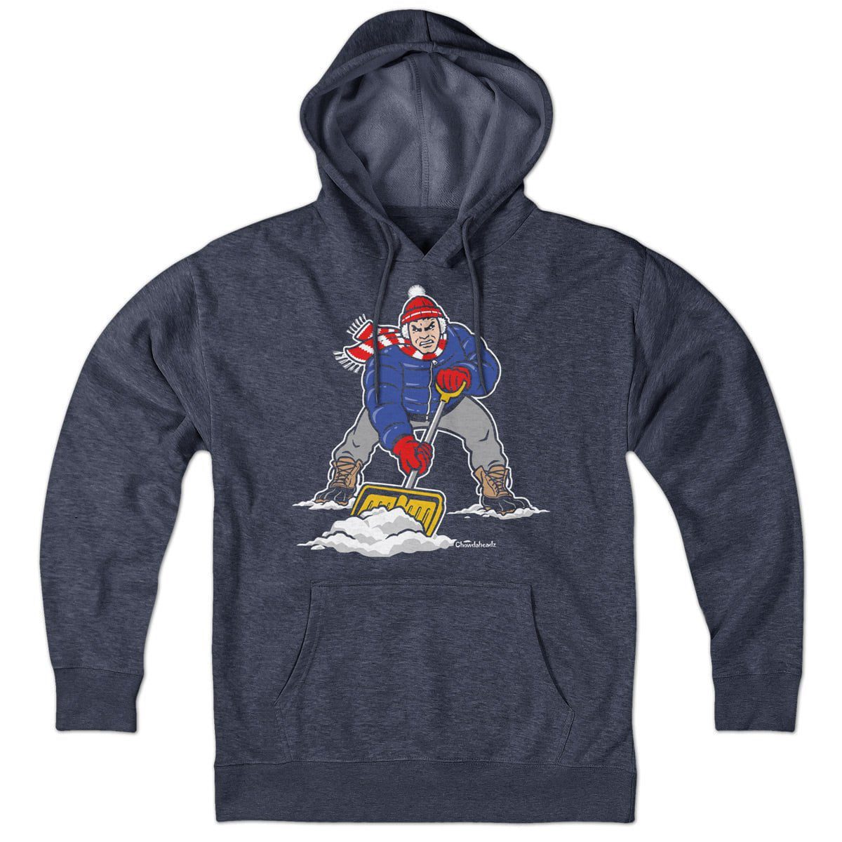 Three Point Stance Snow Shoveler Hoodie