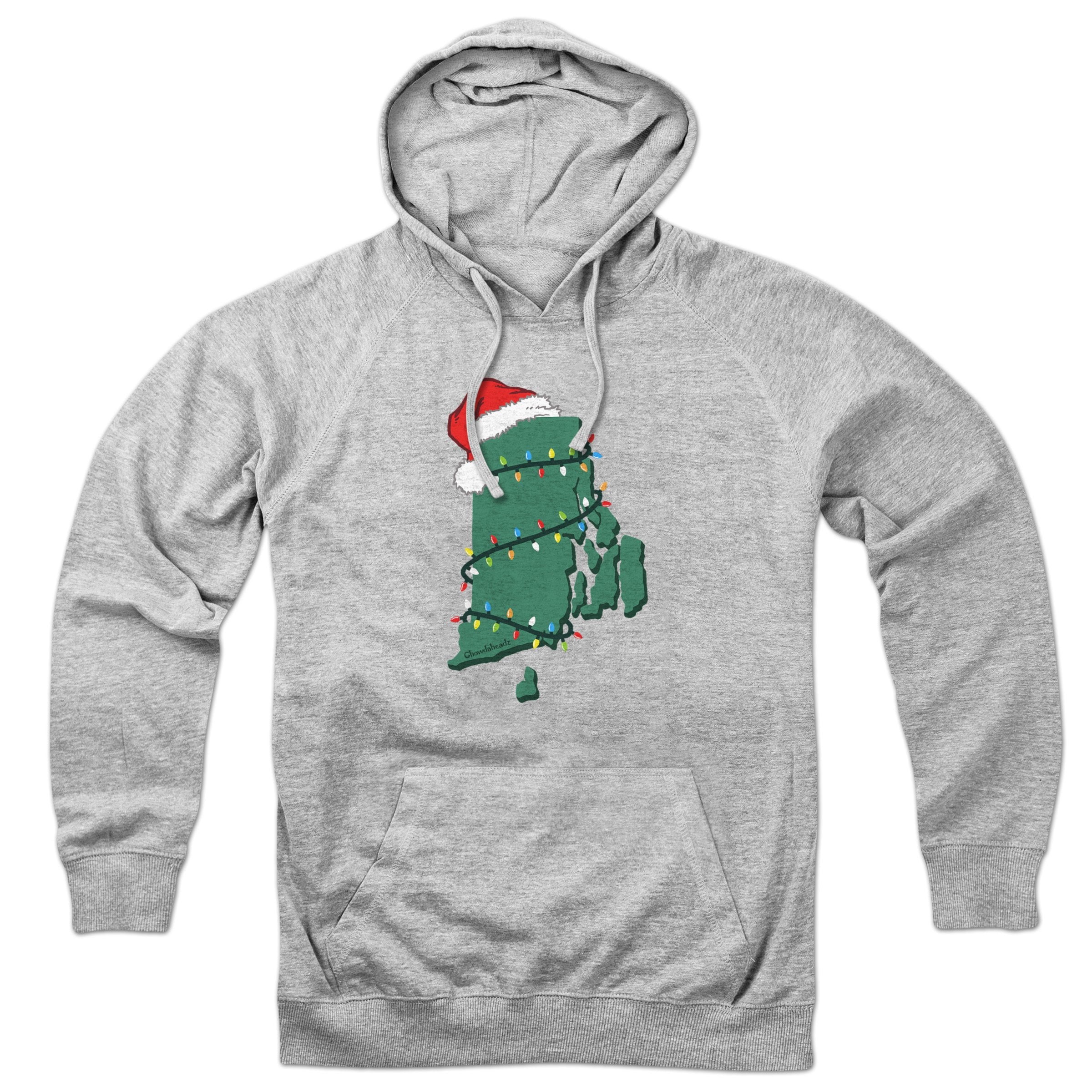 Santa Hat Rhode Island Hoodie