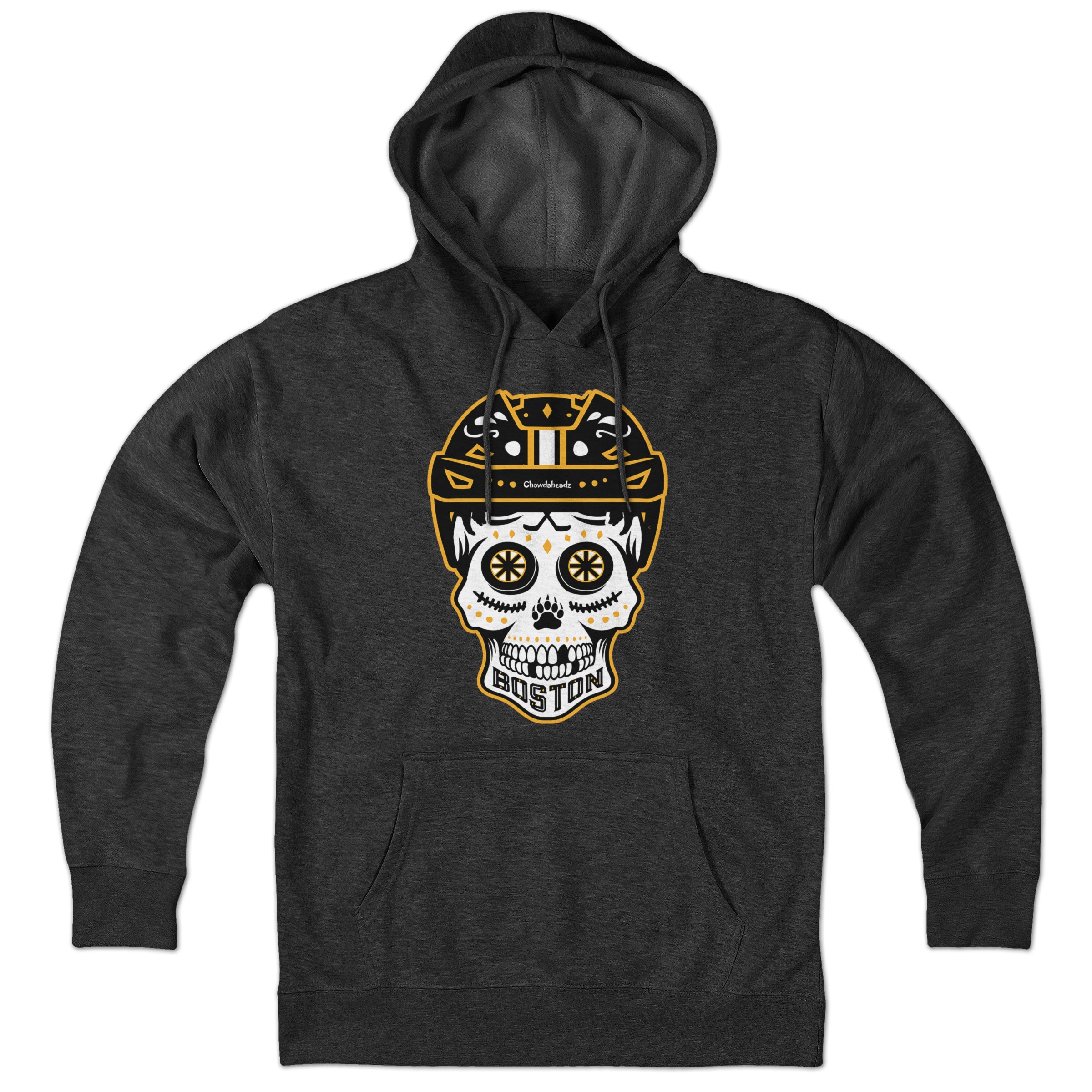 Boston Black And Gold Dead Head Hoodie