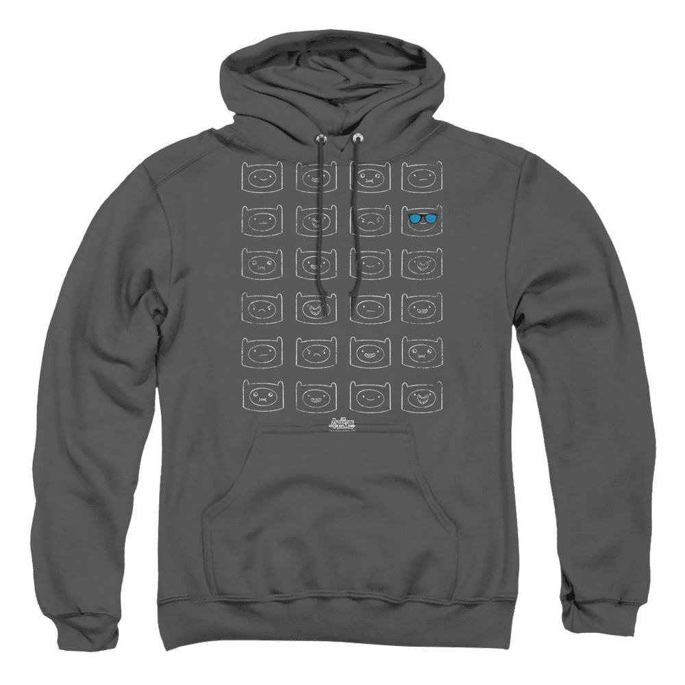 Adventure Time Finn Faces – Pullover Hoodie