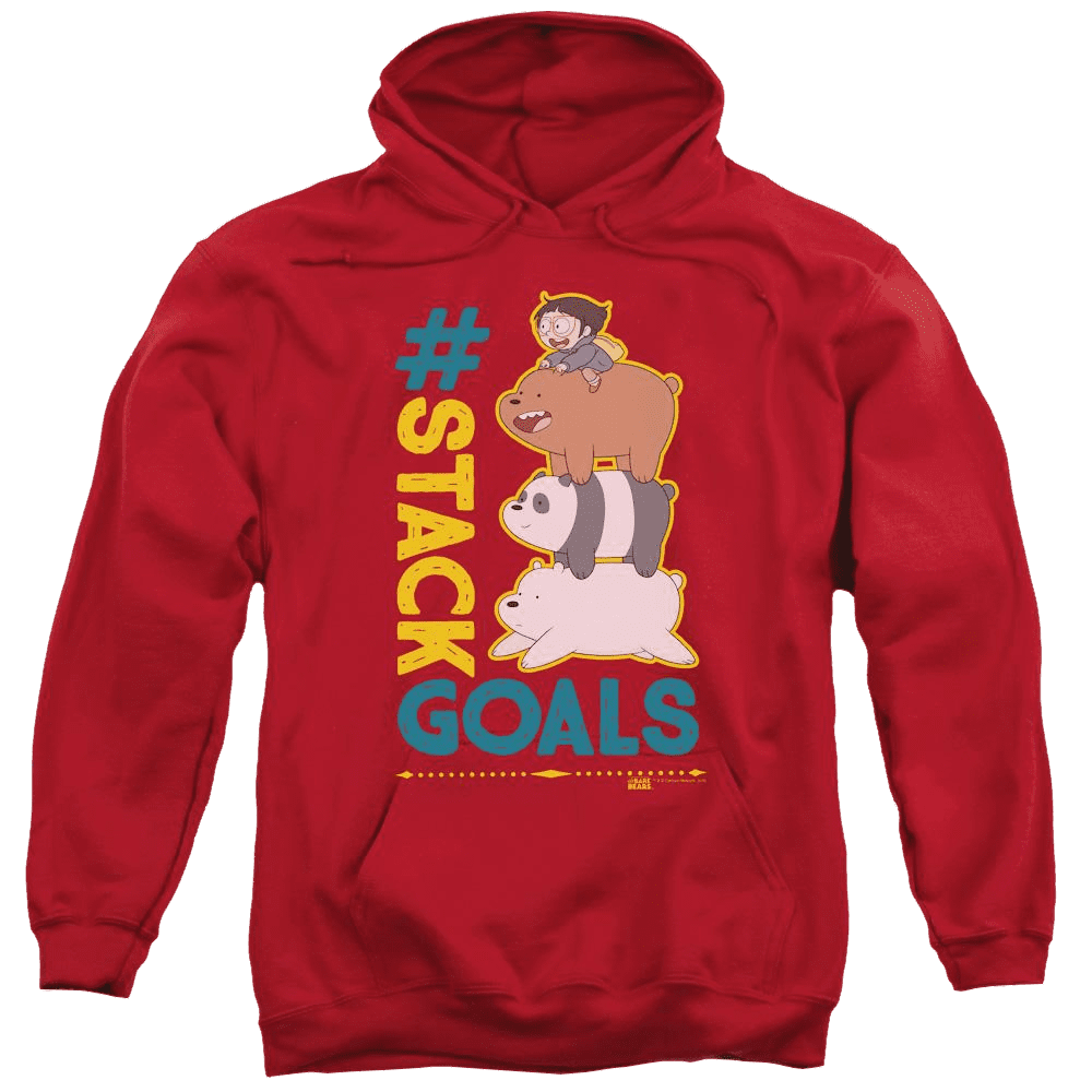 We Bare Bears Stack Goals Pullover Hoodie