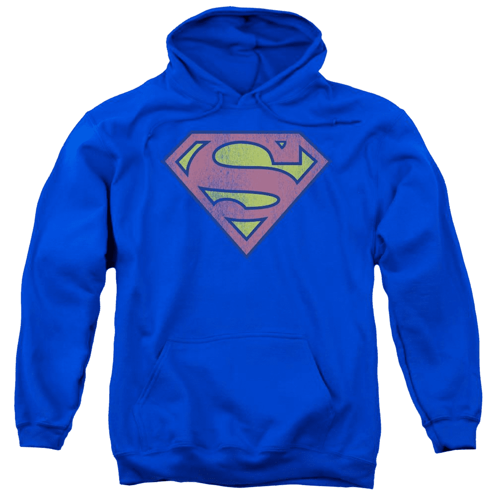 Dc Comics Retro Supes Logo Distressed – Pullover Hoodie