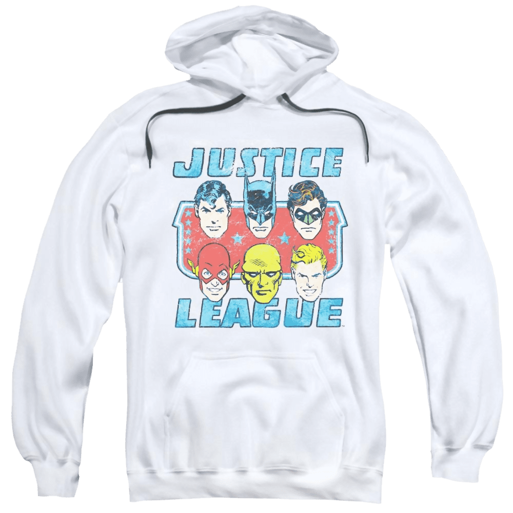 Dc Comics Faces Of Justice – Pullover Hoodie