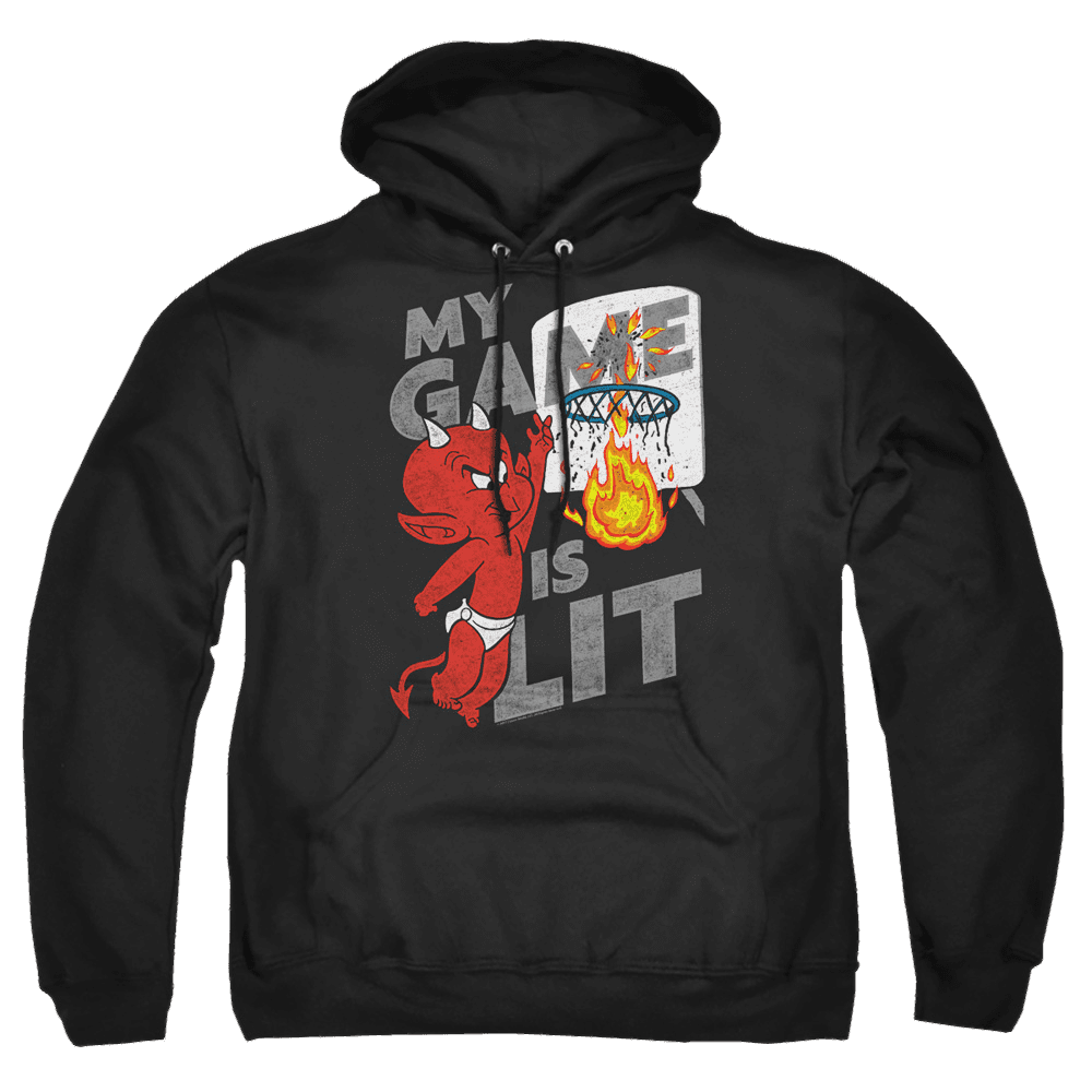 Hot Stuff Game Is Lit – Pullover Hoodie