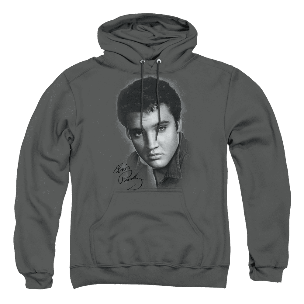 Elvis Presley Grey Portrait – Pullover Hoodie