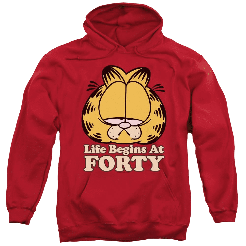 Garfield Life Begins At Forty – Pullover Hoodie