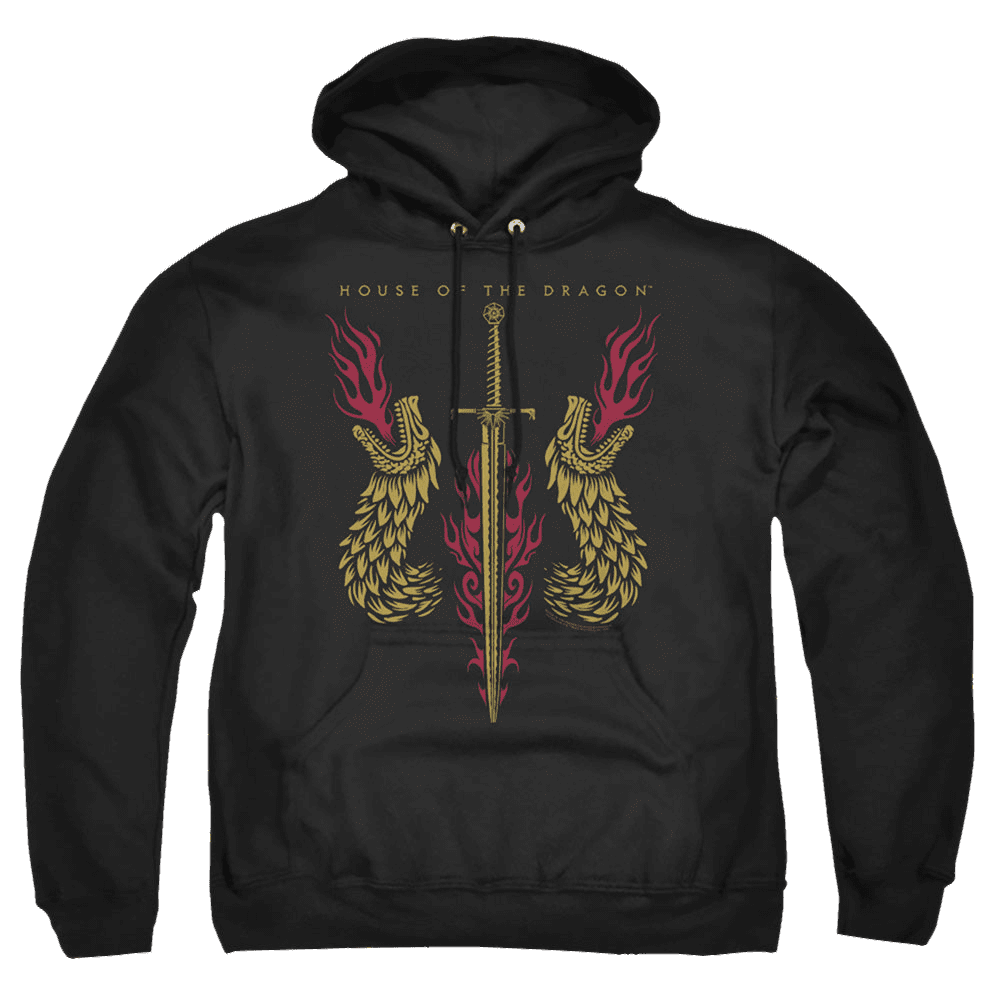 House Of The Dragon Sword And Dragon Heads – Pullover Hoodie