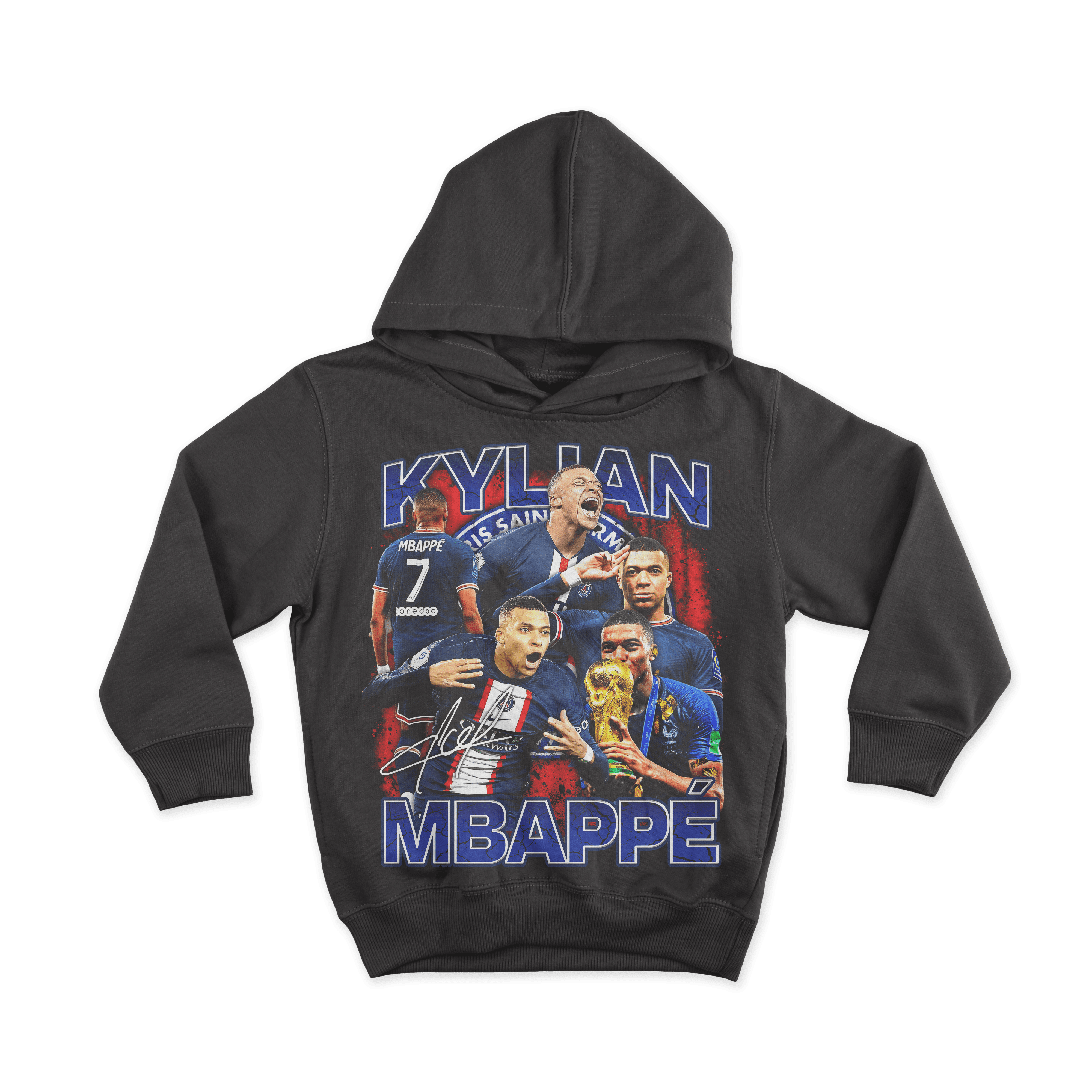 Kilian Mbappe – Vintage Bootleg All Over Print Hoodie