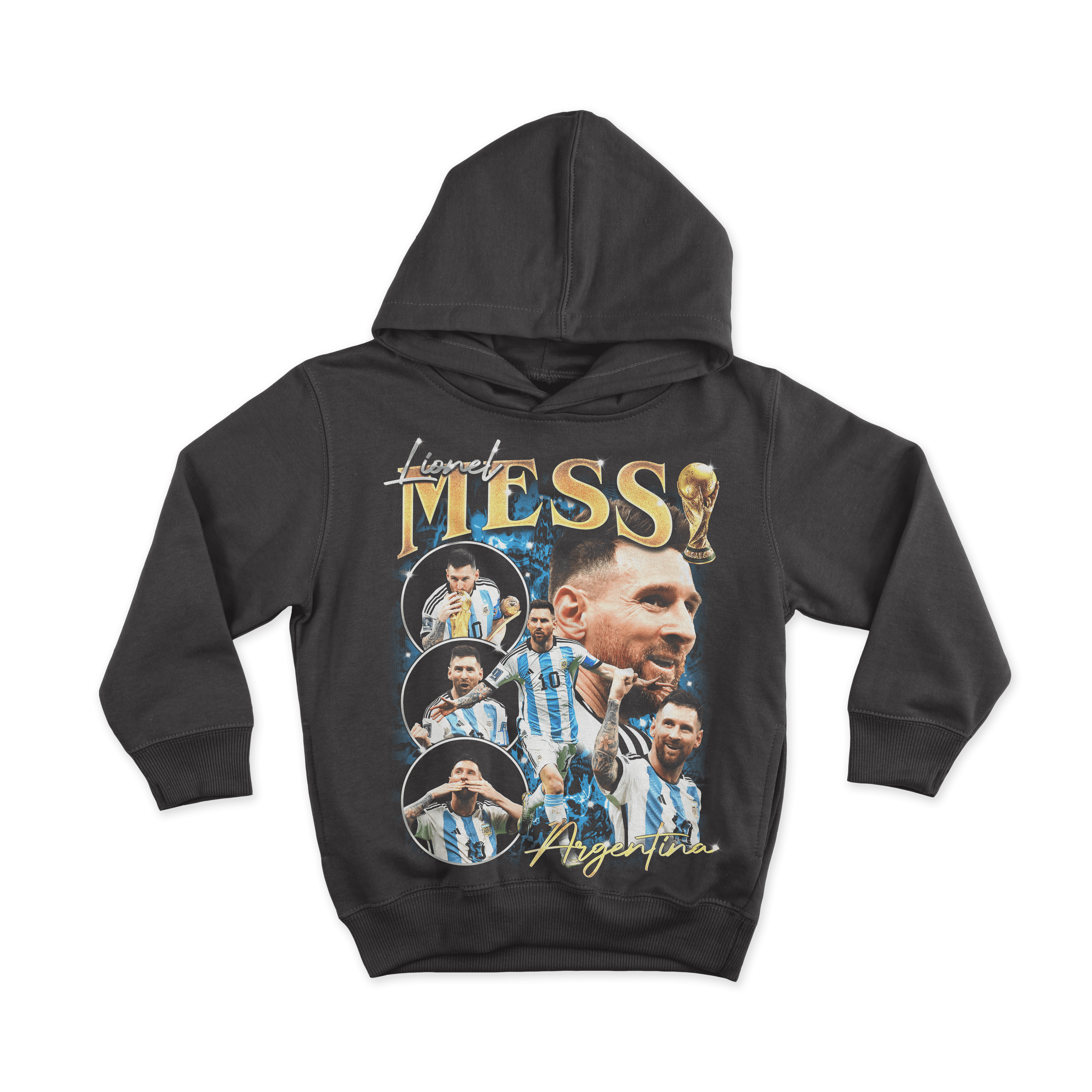 Lionel Messi – Vintage Bootleg All Over Print Hoodie