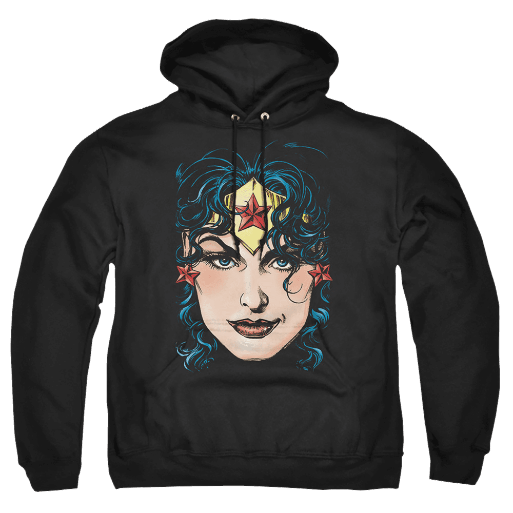 Justice League Wonder Woman Head Pullover Hoodie