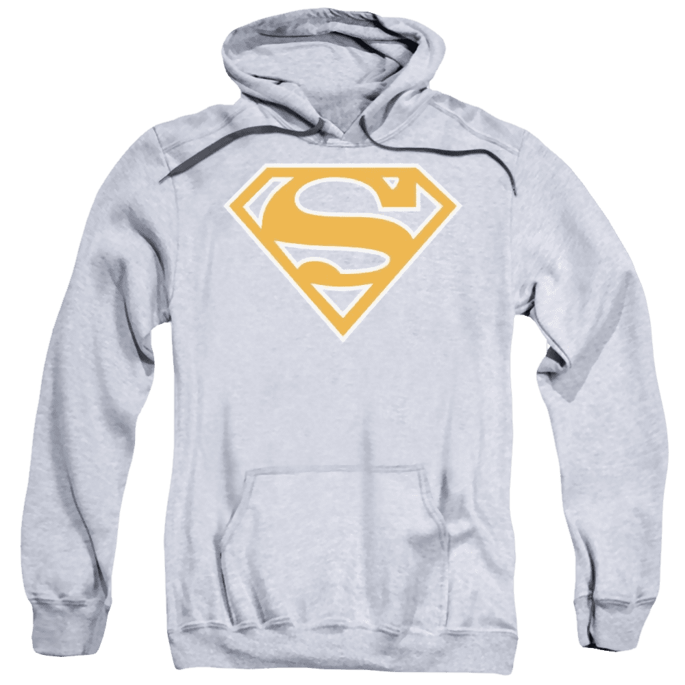 Superman Burnt Orange&White Shield Pullover Hoodie