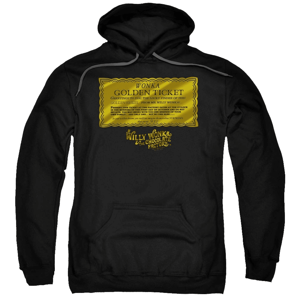 Willy Wonka & The Chocolate Factory Golden Ticket Pullover Hoodie