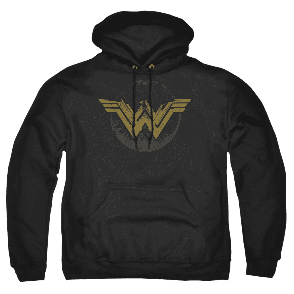 Wonder Woman Distressed Logo Pullover Hoodie