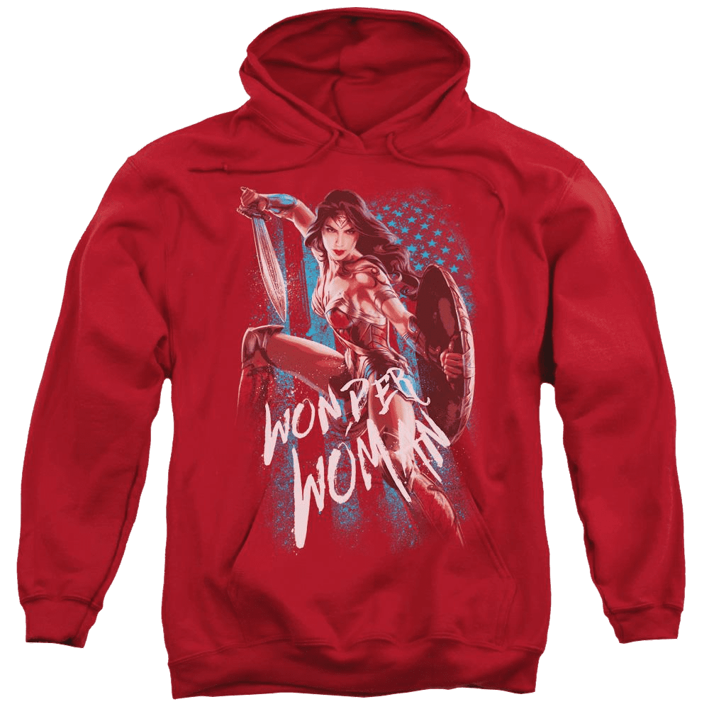 Wonder Woman American Hero Pullover Hoodie