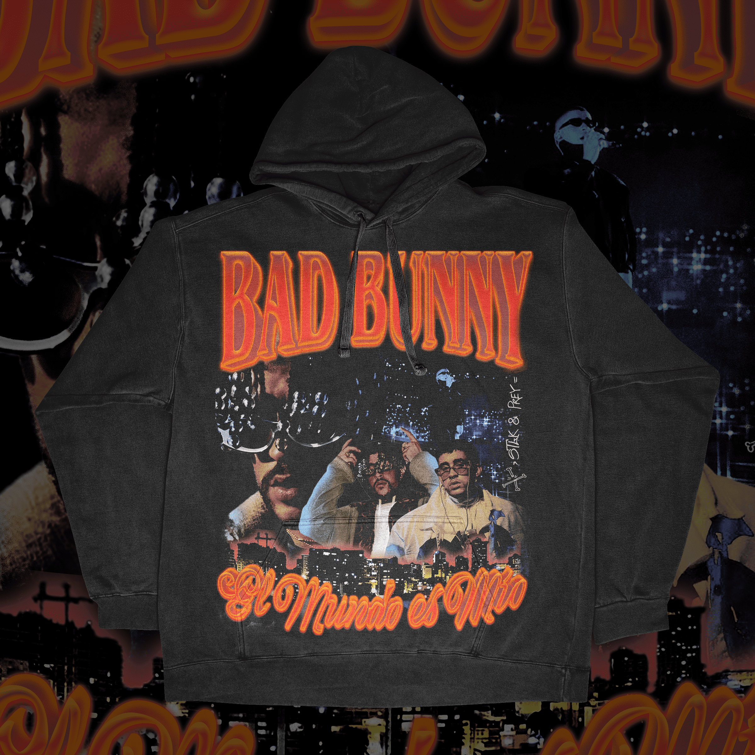 Bad Bunny Unisex Fit Graphic Hoodie