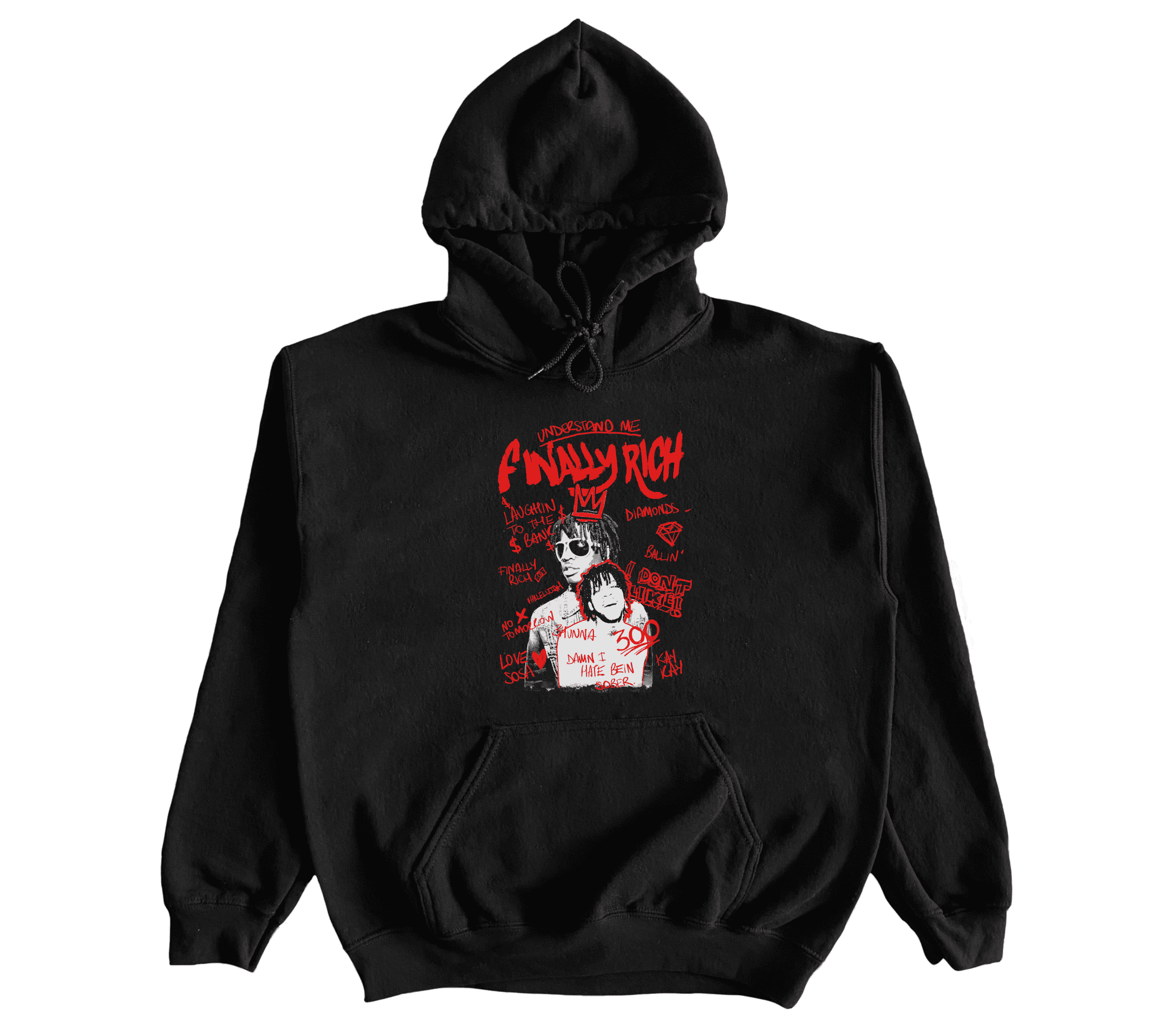 Chief Keef Finally Rich Sketchbook Unisex Hoodie