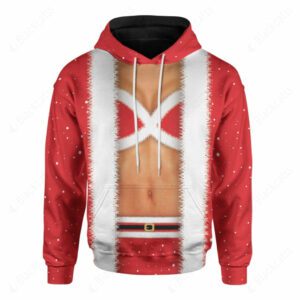 Female Santa Body Christmas Costume Hoodie Sweatshirt T-Shirt Sweatpants Tracksuit - FoxEcommerce Exclusive